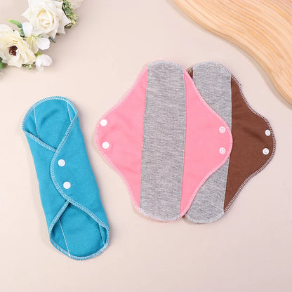 1/4pcs Thin Cloth Pads Soft Cotton Washable Feminine Panty Liners Sanitary Pads Napkin Daily Reusable Menstrual Hygiene Pads.
