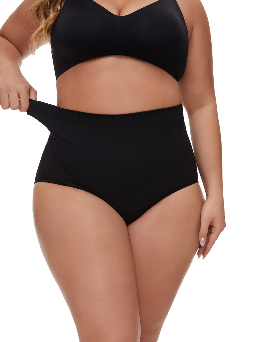 Plus size women's panties Seamless Shapewear shorts High waist belly lift body panties Plus size shapewear bottoms.