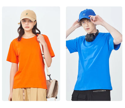 100% Baumwolle Solide T-shirts Frauen Sportliche Kurzarm T-shirts Mode Lässig Weiß Schwarz Kleidung Lose Oansatz Weibliche Sommer Tops