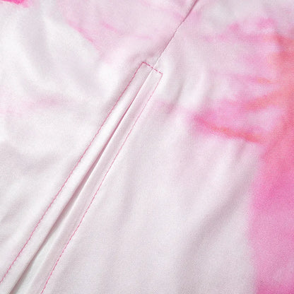 Gedruckt Spaghetti Hot Backless Maxi Kleid Frauen Mode Schlank Elegante Kontrast Patchwork Halter Kleider Herbst Lange DressZ