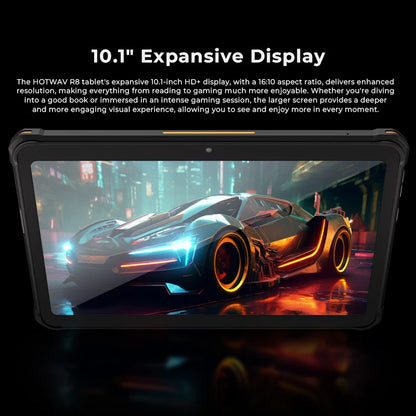 HOTWAV R8 Rugged Tablet 10.1'' HD+ Display 10800mAh Massive Battery Pad Android 14 OS Octa-core 4GB 128GB Tablet PC Global.