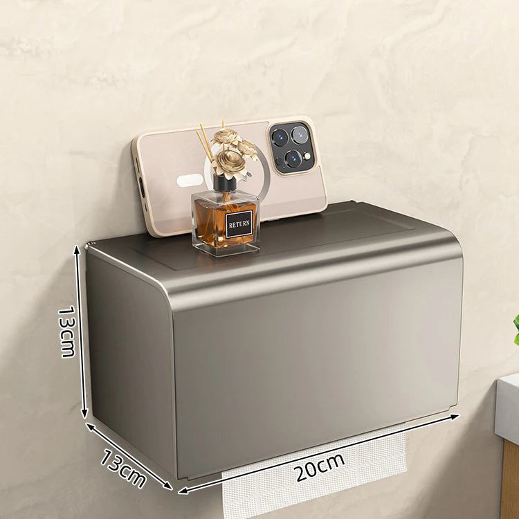 Wasserdichte Toilettenpapierbox zur Wandmontage, perforierte Rollenpapier-Schublade, Handtuch, Schublade, Aufbewahrungsregal, Organizer, Badezimmer