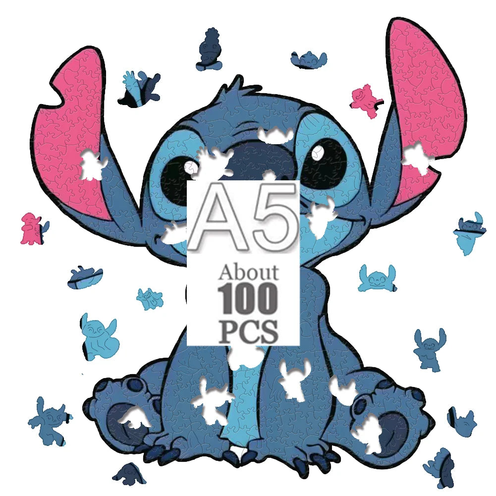 Cartoon animal wooden puzzle Film elements figure Popular classics wood jigsaws for adult kids Educational toy.