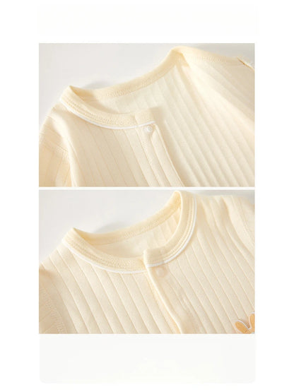 AYNIGIELL Frühling und Herbst 0-12 Monate Baby-Strampler Hochwertiger Neugeborenen-Overall aus 100 % Baumwolle für Neugeborene, Jungen und Mädchen.