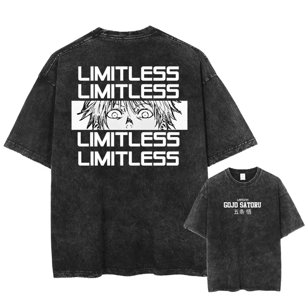 Satoru Gojo And Geto Suguru Funny Print T-shirt Anime Jujutsu Kaisen Tee Men Women Cotton T-shirts Harajuku Male Loose T Shirt.