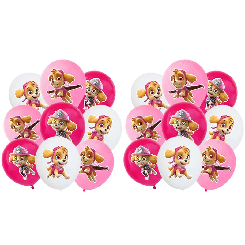 Paw Patrol Rosa Geburtstag Skye Thema Party Dekorationen Geschirr Set Pappteller Tassen Servietten Für Kind Party Liefert Spielzeug Geschenke.