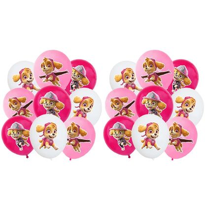 Paw Patrol Rosa Geburtstag Skye Thema Party Dekorationen Geschirr Set Pappteller Tassen Servietten Für Kind Party Liefert Spielzeug Geschenke.