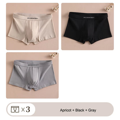 3PCS Sport Boxer Mann Atmungsaktive Geschenk Sportliche Boxer männer Platz Höschen Sexy Männer Unterwäsche Unterhose Briefs Shorts unterwäsche