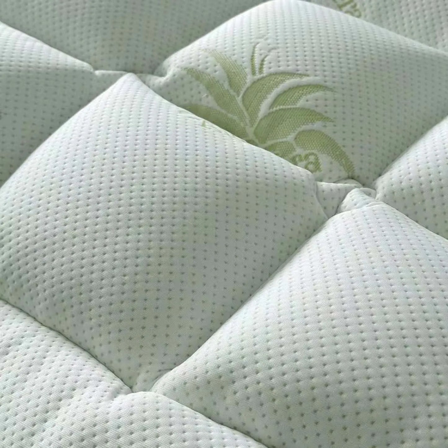 WQSPRING Aloe Vera Mattress Protector Soft Breathable Lightweight Comfortable Skin-Friendly Mattress Cover for Allergy Sufferers.