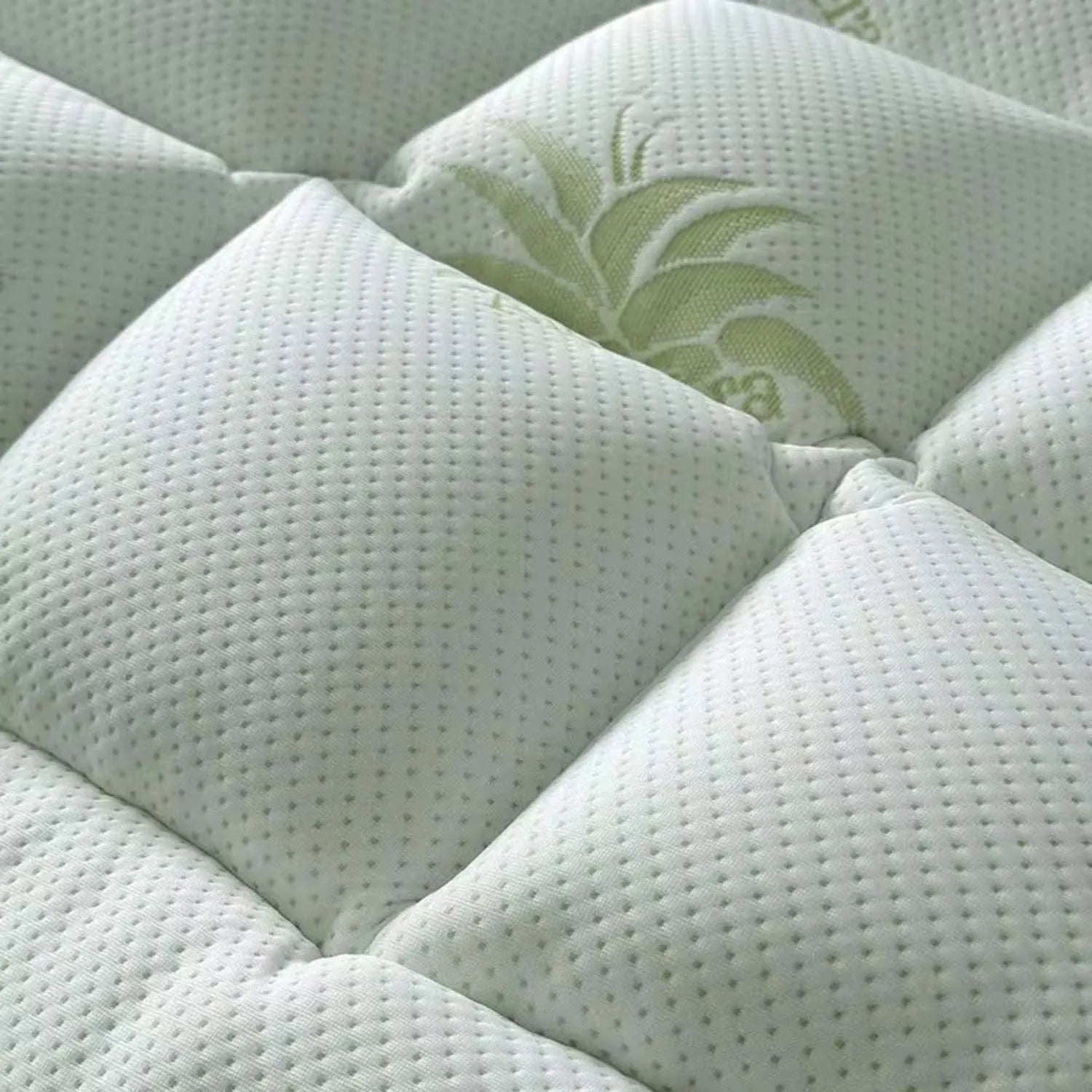 WQSPRING Aloe Vera Mattress Protector Soft Breathable Lightweight Comfortable Skin-Friendly Mattress Cover for Allergy Sufferers.