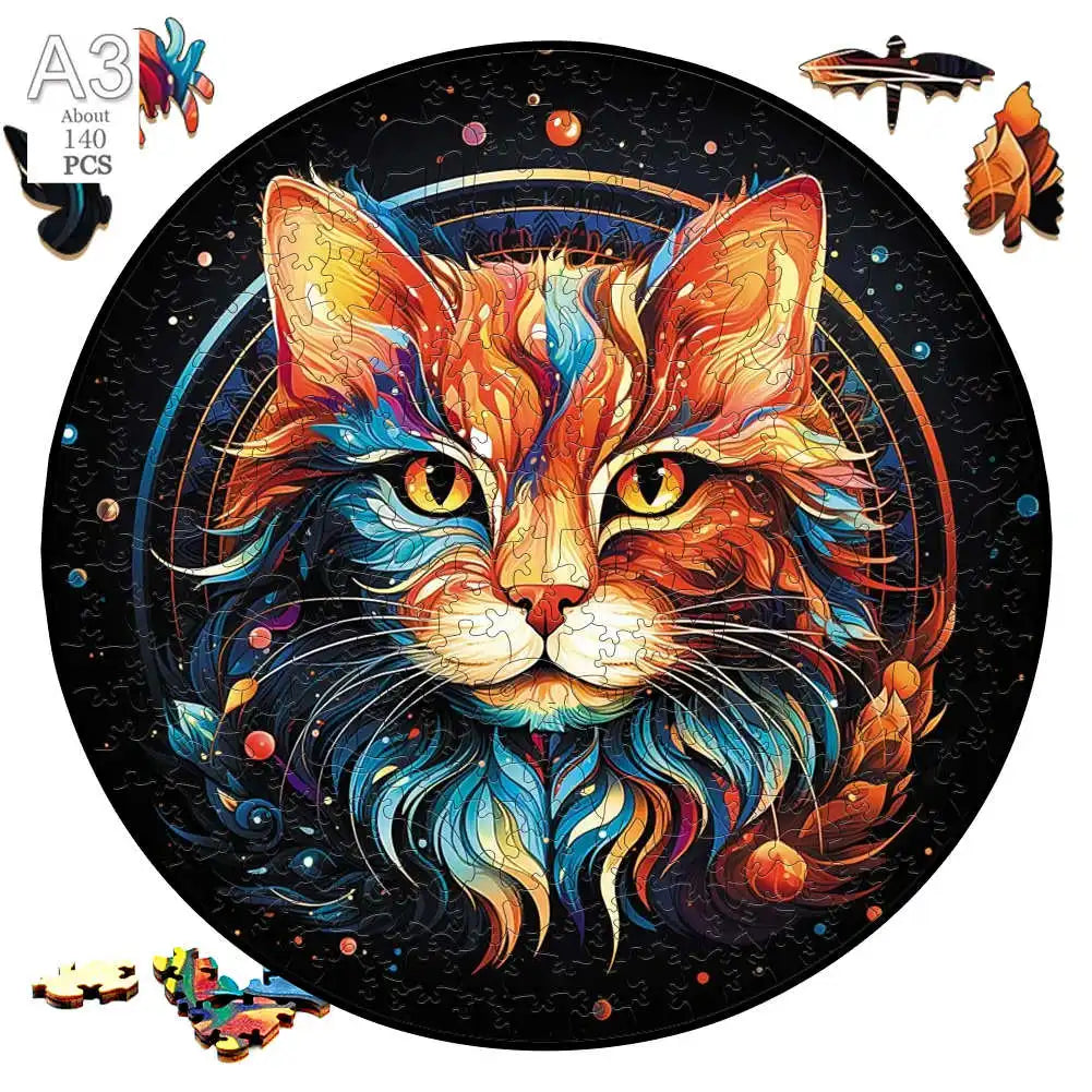 Medium Difficulty Jigsaws for Kids Adult Animal Puzzle Wood Beautiful Bird Owl Cat Wooden Puzzle Home Deco Holiday Gifts