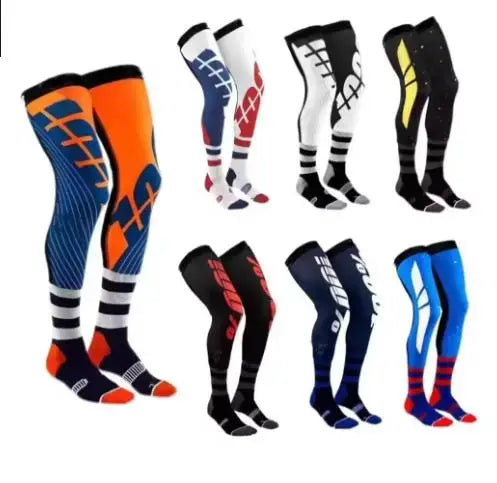 Colorful cycling outdoor off-road  mx motorcycle cool riding anti slip long socks.