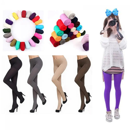 8 Colors Women's Spring Autumn Footed Thick 120D Opaque Stockings Pantyhose Tights