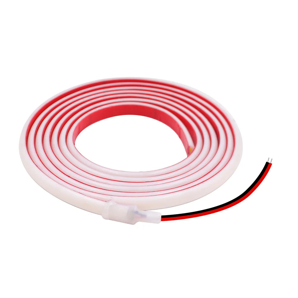 12V 24V COB Led Neon Strip Light Tape Waterproof IP68 320 LEDs Flexible Milk Tube Liner Lighting 10 Colors 0.5m 1m 2m 3m 4m 5m