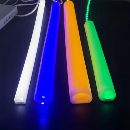 Round Flexible LED Neon Rope Lamp Silicone Tube 180/270/360° Tape Lamp Diffuser For WS2811 WS2815 Outdoor Decor Neon Strip Light.