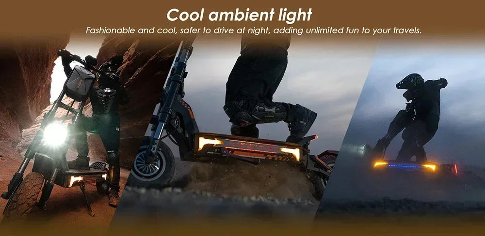 Original KuKirin G4 Max Off-Road Electric Scooter 2*1600W Motor 60V 35.2Ah 95km Max Range 86km/h Speed foldable Kick EScooter.