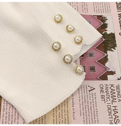 2025 frühling Herbst Korean Fashion Solid Pullover Frauen Kurzarm Tops Pull Femme Beiläufige Dünne Weibliche Pullover Gestrickte Kleidung.