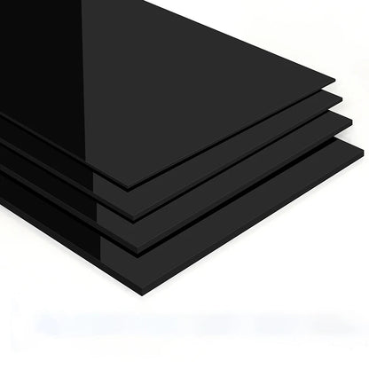 2mm 3mm 4mm 5mm Thick Acrylic Board Glossy Semi Transparent Black Organic Plastic Board Organic Glass Polymethyl Methacrylate