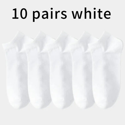 10 Pairs Men's Breathable Mesh Summer Short Socks, Sports Versatile Cotton Socks at Discount Price Sports and Casual Wear