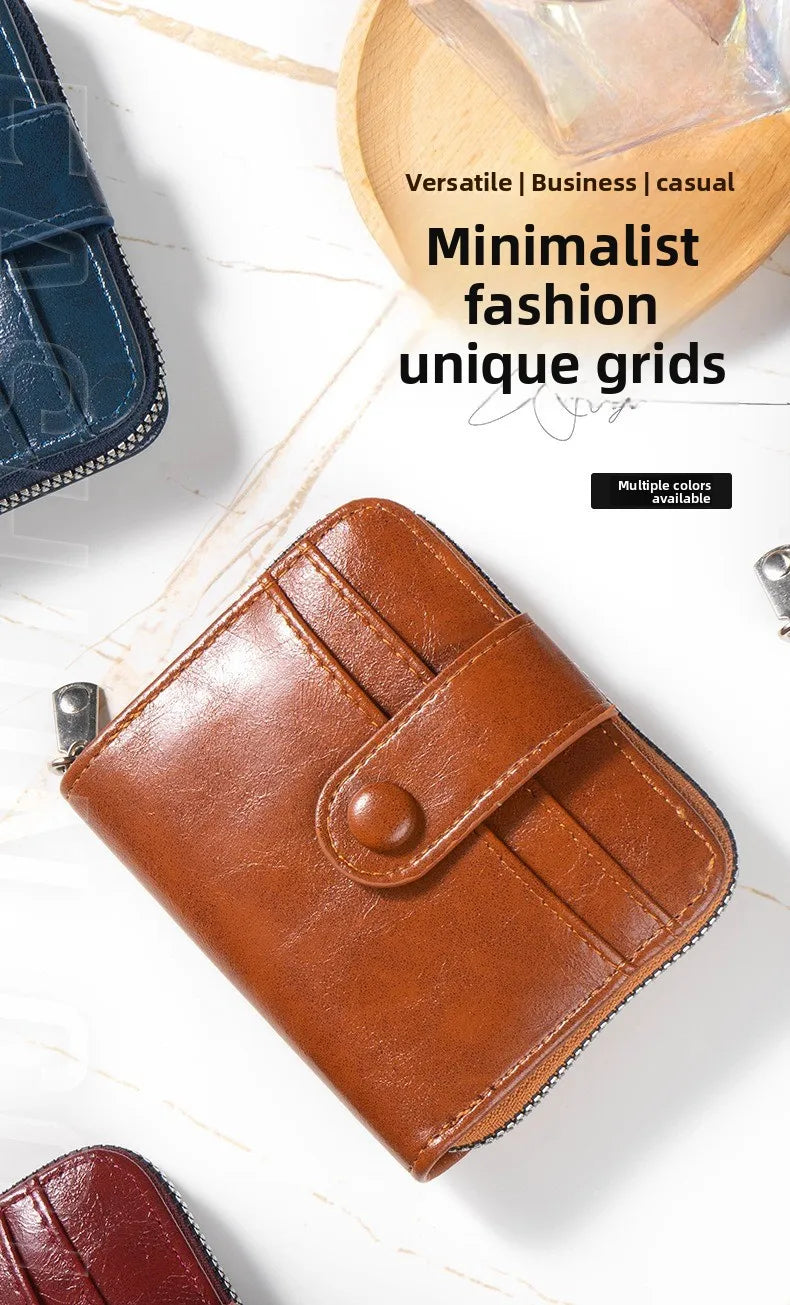 Fashion Multi-card Wallet, Unisex, Zipper Change Bag, Card Bag.