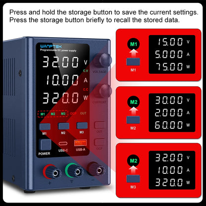 NANKADF DC laboratory power supply 30V 10A bench power supply encoder regulates voltage and current Dual input voltage 220V/110V
