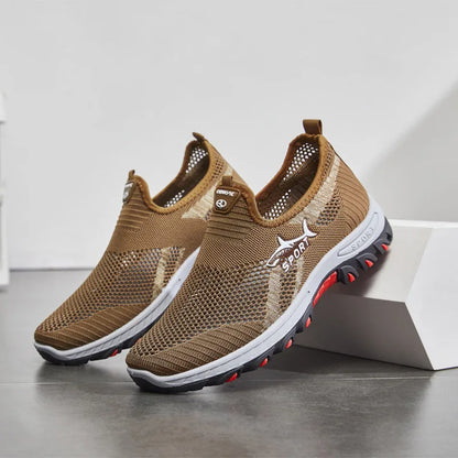 Sommer Mesh Männer Schuhe Leichte Turnschuhe Männer Mode Lässig Wanderschuhe 2024 Atmungsaktive Herren Wanderschuhe 2025, Mode Schuhe