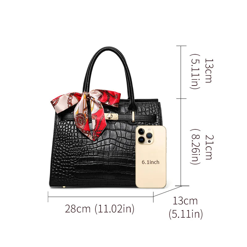 First-layer cowhide bag, red mother's bag, women's bag fashionable handbag, wedding  genuine leather shoulder bag.