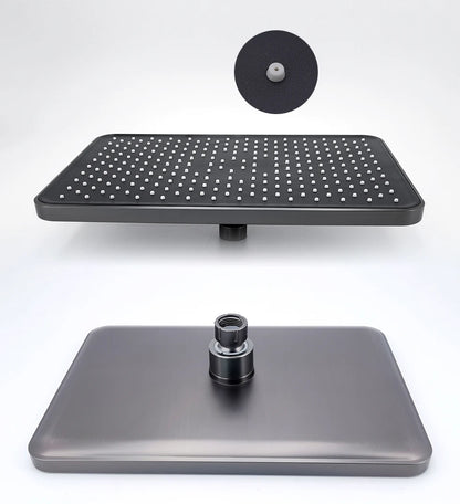 VGX LED Digital Shower System Modern Bathroom Temperature Display Shower Faucet Set Rainlfall Bathroom Mixer Bidet Shower Set