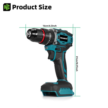 NEWBENY 80N.M 25 + 3 Drehmoment Bürstenlosen Bohrmaschine 3IN1 Akkuschrauber Holzbearbeitung Power Tool Für Makita 18V Batterie pin