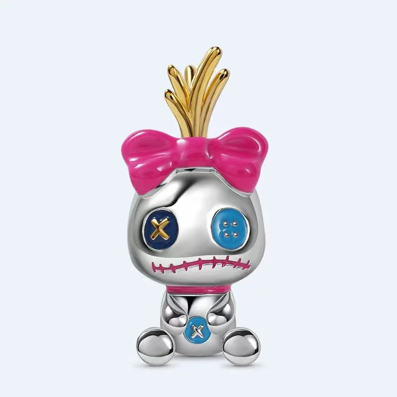 New fashion 100% S925 sterling silver Disney All-Star pendant beads, suitable for the original Pandora bracelet, women's fashion