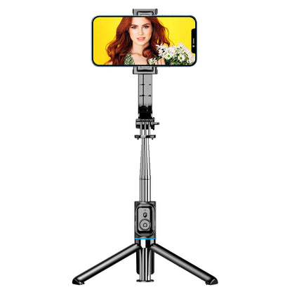 C01 Detachable Phone Clip BluetoothRemote Control Selfie Stick Tripod Portable Tripie Stabilizer Stand for Cell Phone.