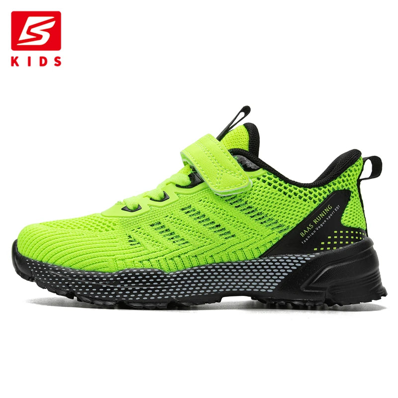 Baasploa Children Running Shoes Fashion Lightweight Boys Sport Sneakers Breathable Mesh Tenis School Shoes for Boys Kids Sneaker.