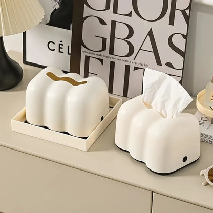Cloud Design Tissue Box Living Room Coffee Table Towel Dispenser Desktop Paper Storage Holder Kitchen Decor Tissue Organizer.