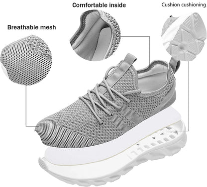 2024 Trend men's casual shoes light sneaker white large size outdoor breathable mesh fashion sports black running tennis shoes