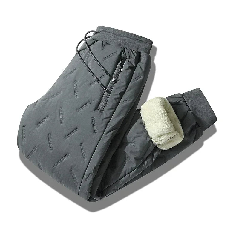 Men's down trousers autumn and winter new padded and thickened outdoor -20 degrees snow warm bottoms men's windproof Harem Pants