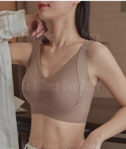 Non-trace body underwear women's bra anti-sag large size adjustment breast women big breasts small