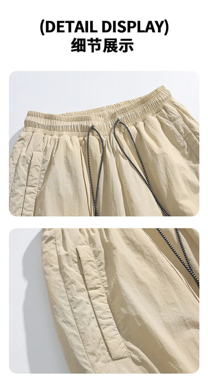 Winter Duck Down Skiing Cargo Pant Men Women Outdoor Thick Warm Loose Casual Sports Techwear Down Pants Track Trouser Sweatpants.