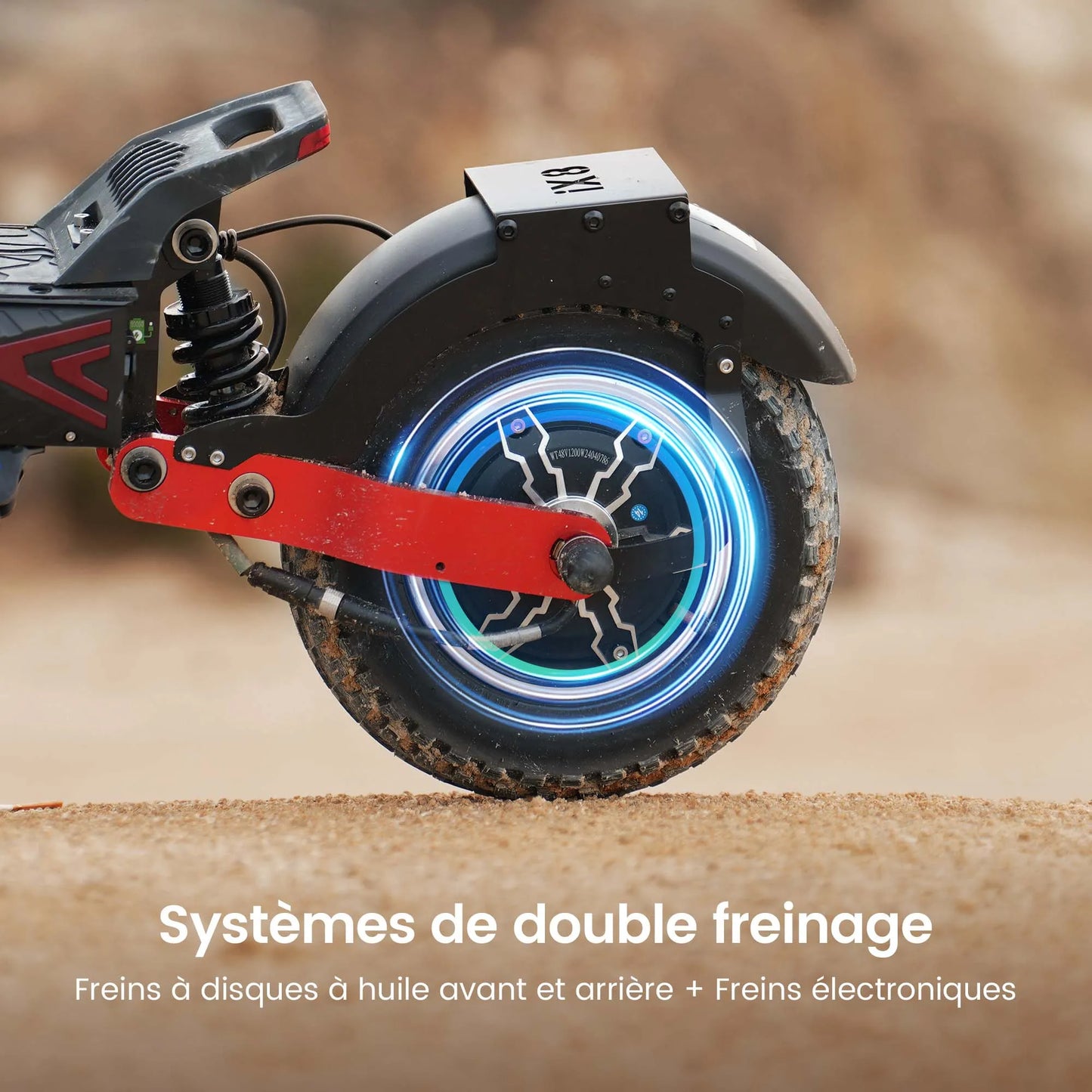 iScooter iX8 12 inch Electric Scooter 2400W Dual Motor Off Road E-Scooter 20Ah 60km/h Scooters 70km Max Range Foldable EScooters.