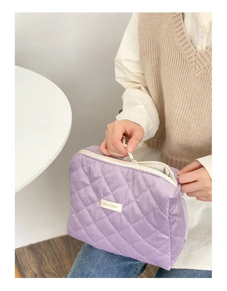 Large Capacity Women's Cosmetic Bags Cases Casual Ladies Small Storage Bag with Zipper Female Travel Clutch Bag Small Handbags.