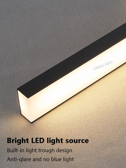 Neue Restaurant Kronleuchter moderne einfache Esszimmer Tisch Bar Lichter lange Streifen Scheinwerfer kreative Designer Pendelleuchten.