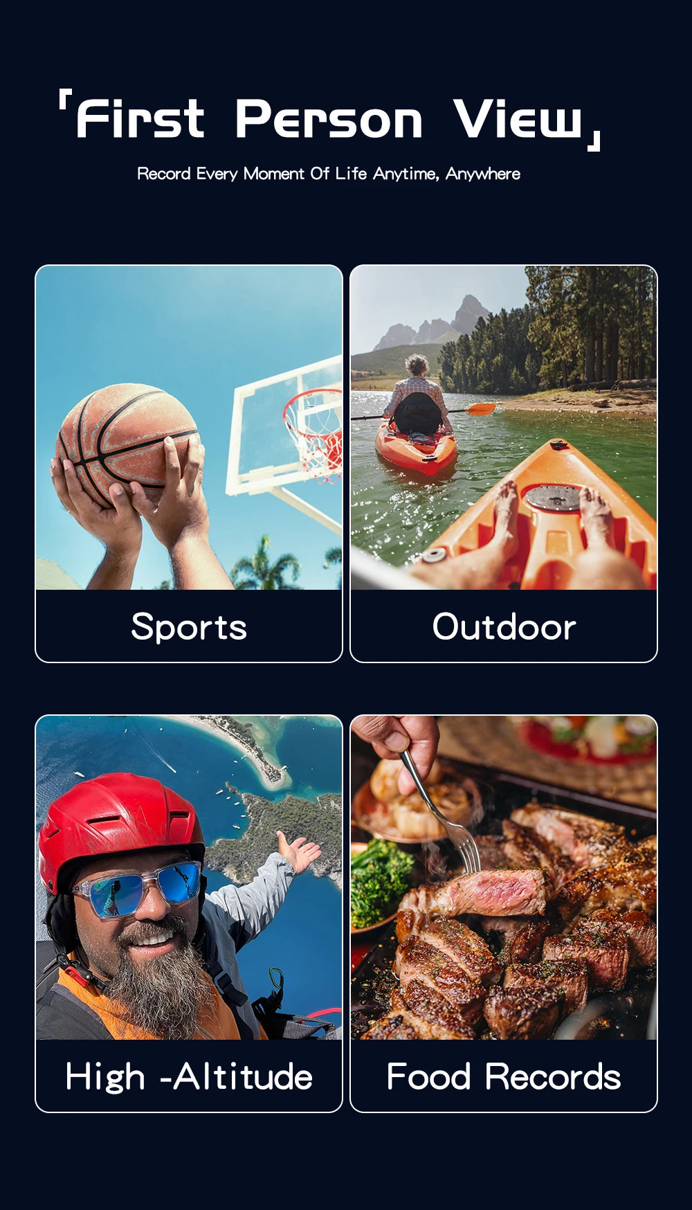 SJCAM C300 Pocket Action Camera 4K FHD With Long Battery Life Video 30M Waterproof 5G WiFi Camera Sport Action Cam