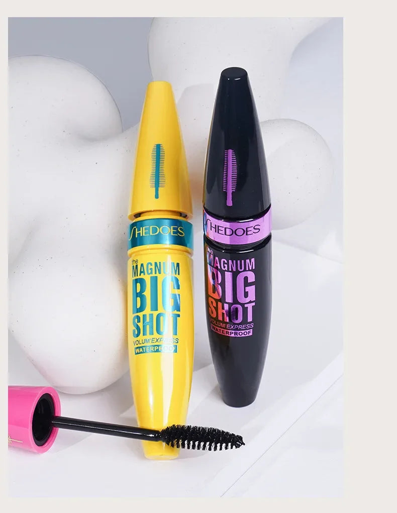 Pink Mascara Waterproof Long Lasting Curling False Eyelash Professional Volume Natural Eyelash Makeup Tools  Lashes Brush.