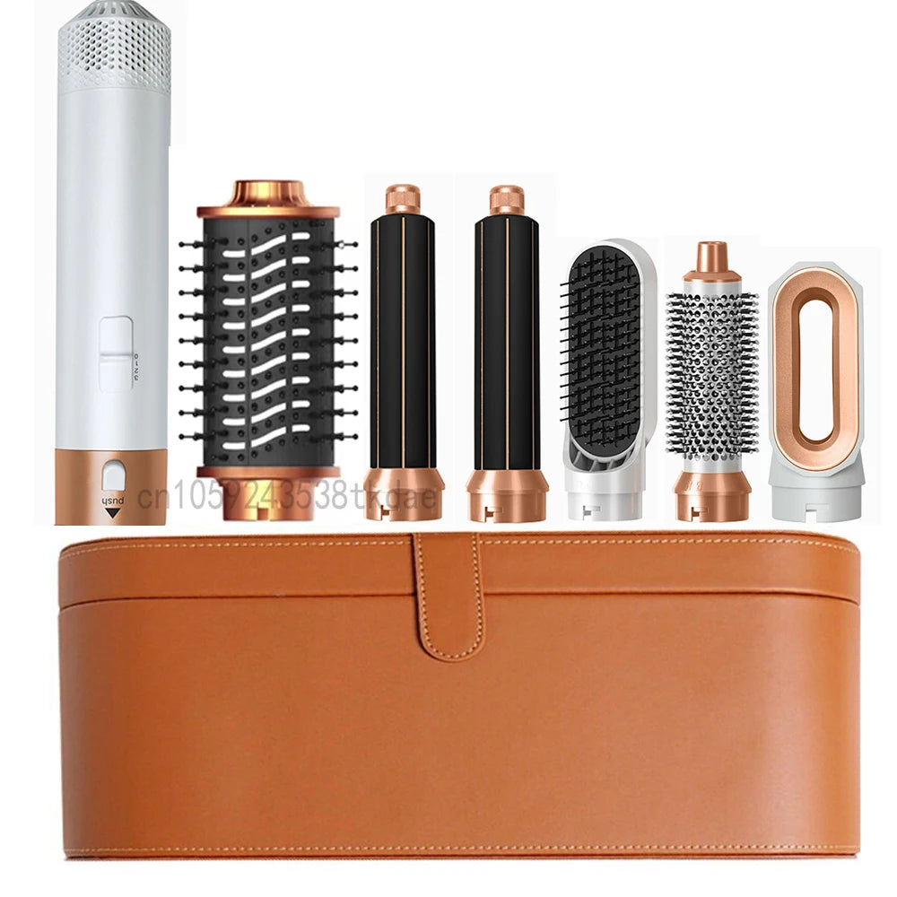 6 in 1 Hair Dryer Multifunctional hot air comb Set Professional Curling Iron Hair Straightener Air Styling Tool Hair Dryer