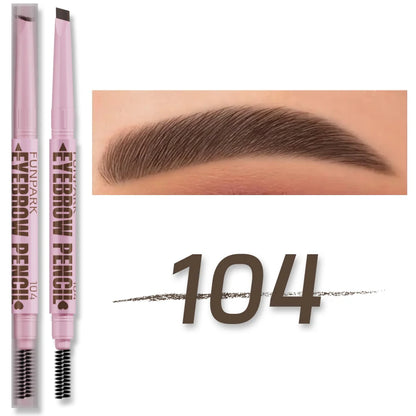 2 in1 Eyebrow pencil professional Cosmetics makeup for women 5 Colors Waterproof Eyebrow Tattoo brush Long Lasting eyebrow pen.