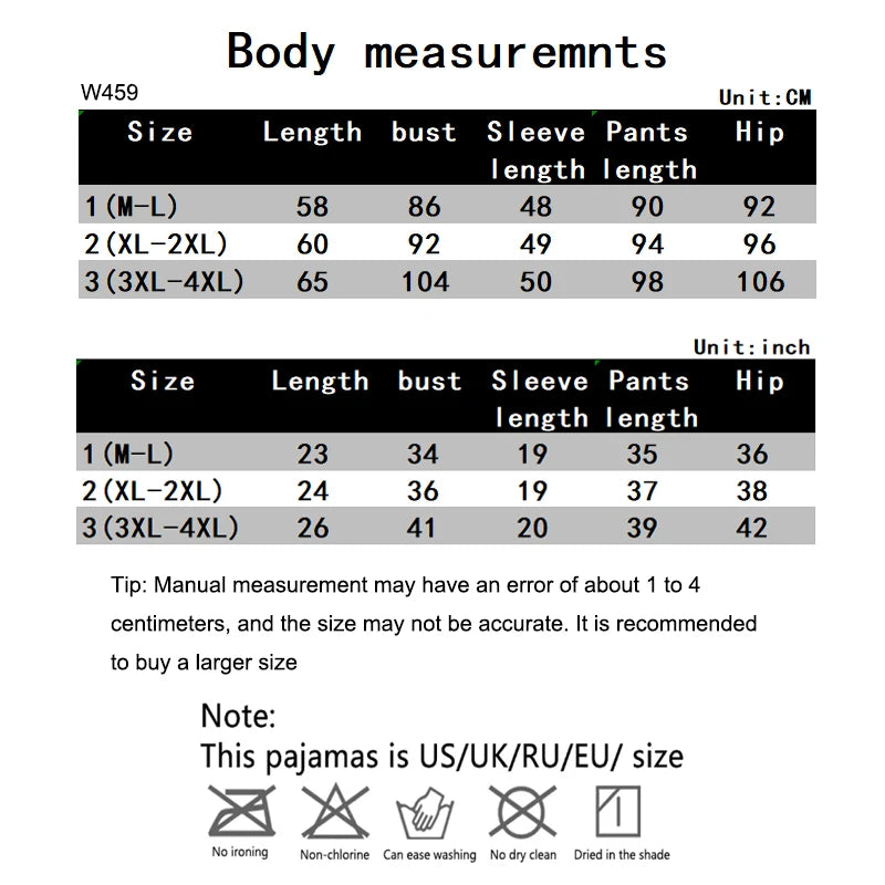 2PCS/Set Women Big Size with Chest Pads Pajamas Spring Autumn and Winter Long-Sleeved Headset Loose Homewear Can Be Worn Outside.