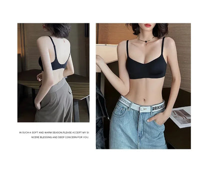 Seamless Bras for Women Small Chest 1/2 Cup Push Up Bra Non-Wire Bra Women Support Underwear Sexy Lingerie Female Intimates