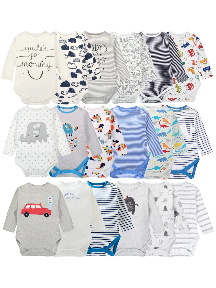 3 stücke zufälliger Dreiecks overall für Frühling und Herbst, Baby-und Kleinkind overall, einteiliges Jumpsuit-Kinder zubehör.