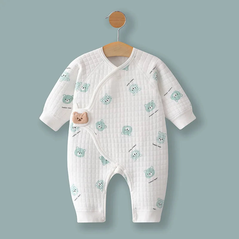 Frühling und Herbst 0-6 Monate Baby Strampler Winter Neugeborene Mädchen Jungen 100 % Baumwolle Kleidung von Langarm Säuglingskleidung Pyjamas.