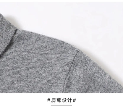 100% Wool. High-quality Men's Warm Sweater, Business Casual Stretchable POLO Shirt, Fall/winter Pullover Knitted Sweater.