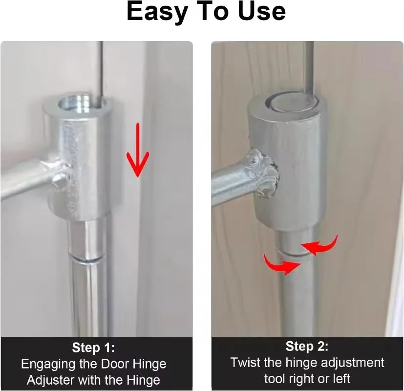 Doppelseitiges Scharnier-Einstellwerkzeug Reparaturschlüssel für Türen Schränke Möbel Haushalt mit Rundbolzen langlebige praktische Handwerkzeuge ideal für Zuhause Werkstatt zeitsparend multifunktional und robust